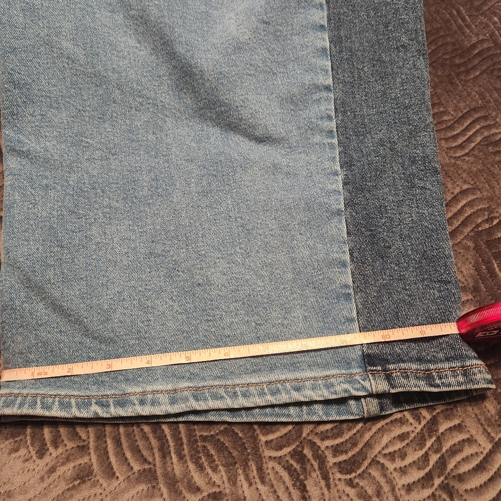 Plus sized- Scoop NYC Light Blue Wide Leg Jeans - Picture 10 of 12